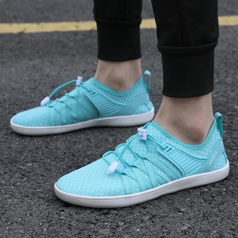 Anti-slip Women's Walking Shoes Light Breathable Gym Fitness Sports Shoes Men Wide Toe Flats Outdoor Training Shoes