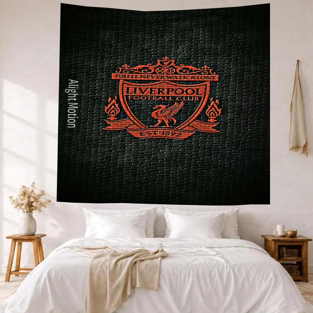 Liverpool Football Club Wall Decor Tapestry Art For Pet Memorial Birthdaywedding Party Backdrop Family Gift