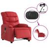 Vidaxl Foldable Massage Armchair, Electric, Red, Eco-leather