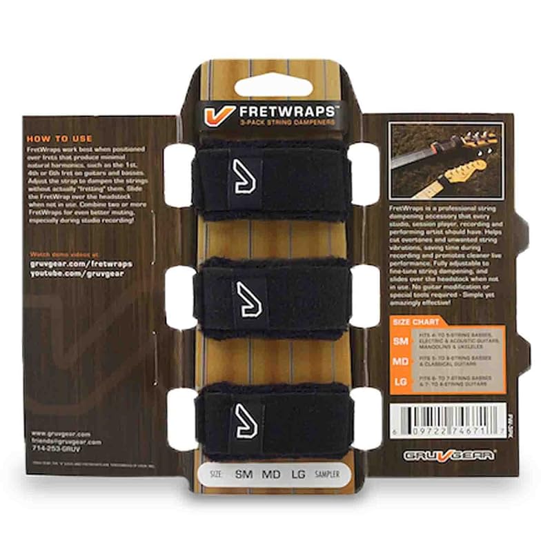

Gruv Gear groove gear FretWraps 3-PACK FW-3PK MD fret wraps