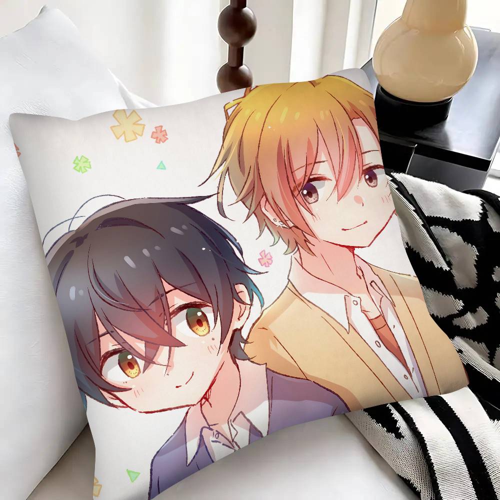 Sasaki And Miyano Anime Pillow Case Fashion Square Pillowcase Bedroom Sofa Room Ins Decoration Leisure