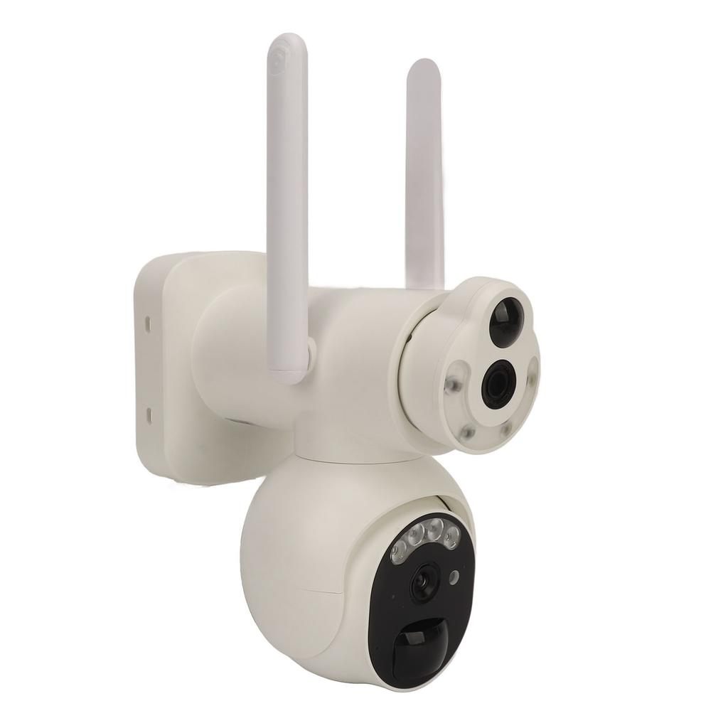 Solar Panel Camera 6MP Dual Lens WiFi Connection Waterproof HD Night Vision Wireless Security