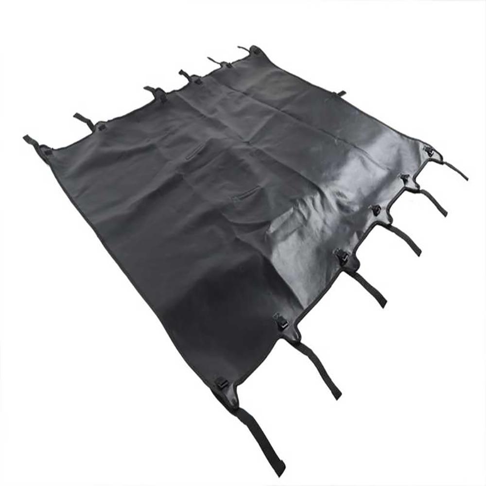 Car Top Roof Cover PU Leather Soft Sunshade For 1997-2006 Jeep Wrangler TJ Black