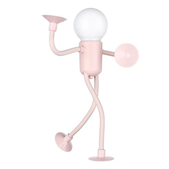 Nachtlicht Kreative Formverändernde Beleuchtung Verstellbarer Arm Nachtlampe Saugfuß Mini Dekorativ