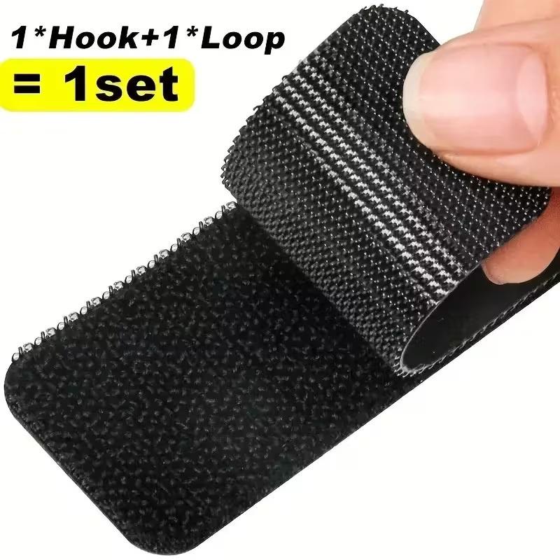 30Pcs Tape Super Strong Adhesive Strap Scratch Sticker Strip Attaches Cable Organizer Diy Carpet Fasteners Auto