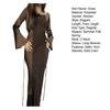 Spring Women Dress Solid Color Round Neck Long Horn Sleeve Satin Floor Length Tight Waist Soft Breathable Evening Dress Prom Party Maxi Dress