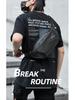 Riñonera de Pecho para Hombre - Mochila Multifuncional Cruzada/de Hombro y Bolso Mensajero