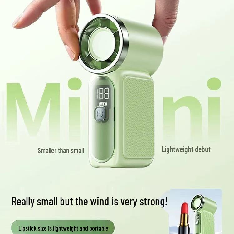 X688 High-Speed Portable Fan: Turbo Wind Power, USB Rechargeable, Long-Lasting Battery for Outdoor Use