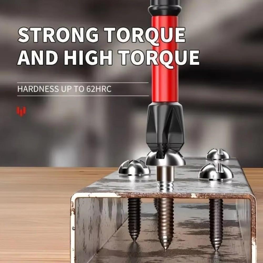 12 Pieces Non-Slip Magnetic Batch Head Electric Screwdriver Bits for Electric and Hand Drivers