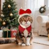 Fashion Dog Christmas Hat Warm Cute Cat Costume Decorative Bow Pet Headgear Christmas Party