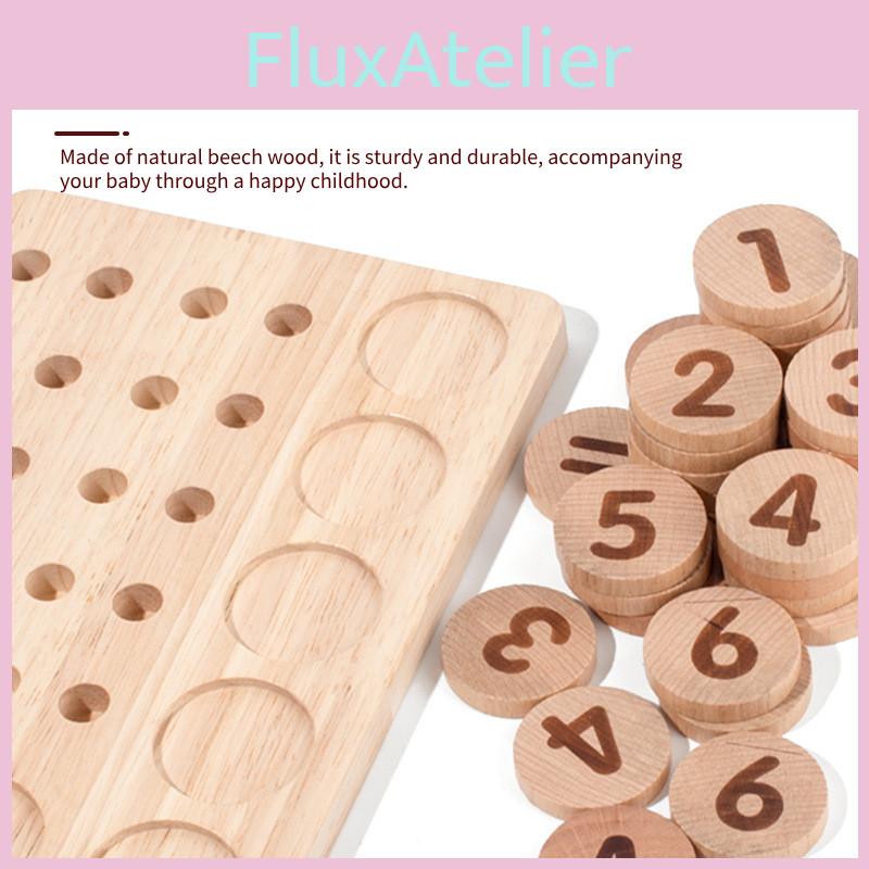 10 Digit Kids Counter Early Education Number Match Arithmetic Board Kindergarten