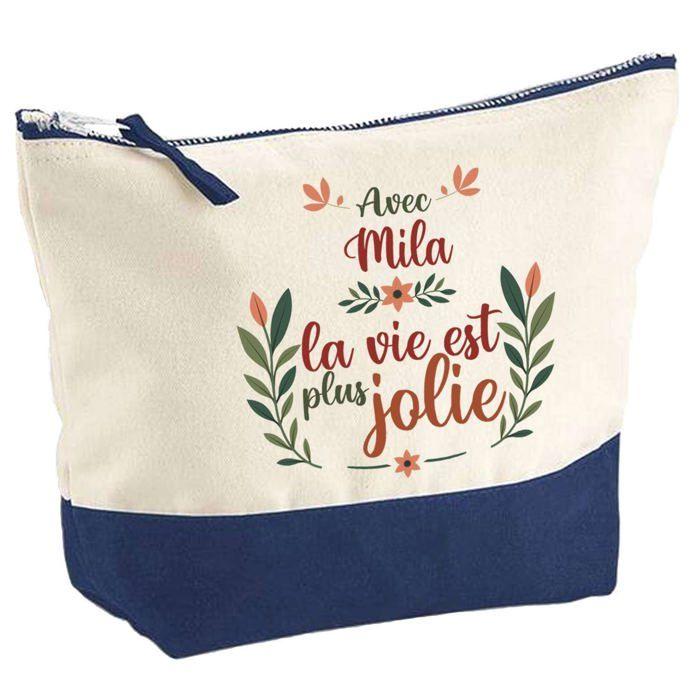 Trousse de maquillage - PLANETEE - Mila la vie est plus jolie - Grand format - Impression HD - Fabrication française