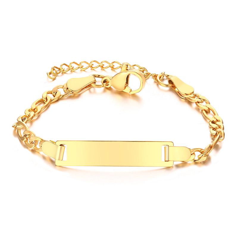 

Free Engraving Name Heart Bracelet for Baby Kids, Hypoallergenic Stainless Steel Adjustable,Personalized ID Mom Daughter Gift 12cm-15cm for Baby
