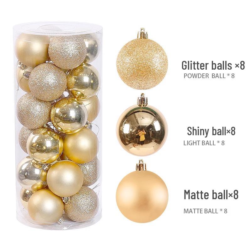 New Style Electroplated Christmas Tree Ornament Balls - 3/5/6/8cm