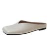 2025 Spring and Summer New One-pedal Bag Head Half Slippers Outer Wear Women's Shoes Shallow Mouth Comfortable Versatile Soft Flat Sole Shoes
