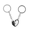Black Keychain Pin For Both Men And Women. Stainless Steel -Detachment Keychain Ring For Bags And Accessories.