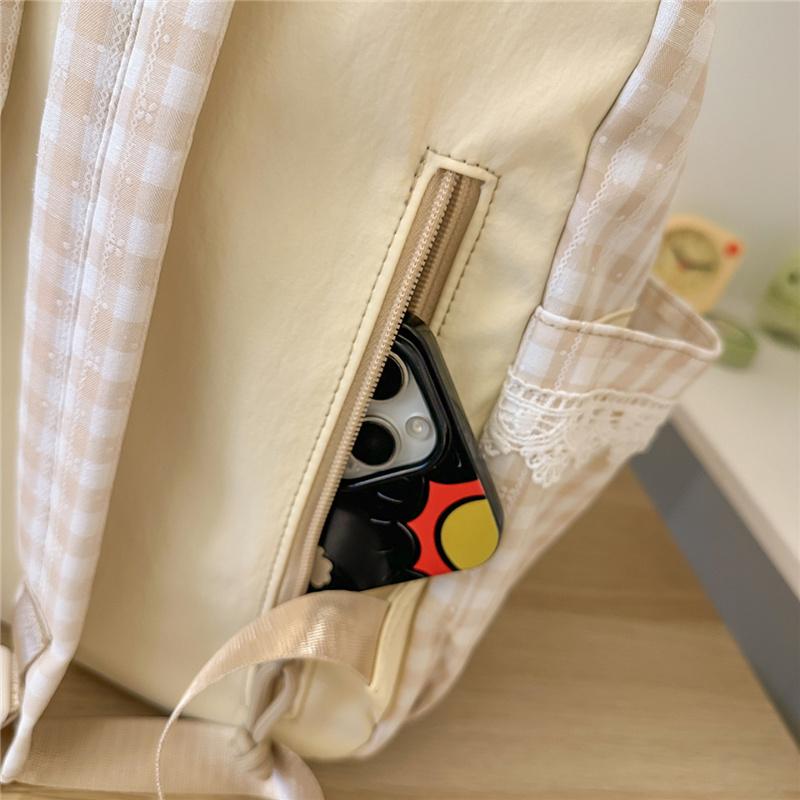 Mochila Escolar Xadrez para Estudantes Mochila Feminina