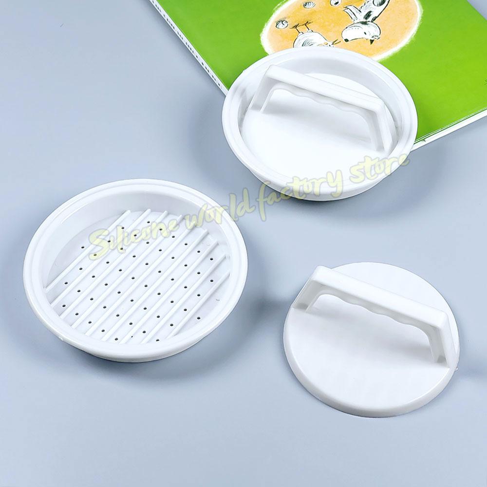 Silicone World DIY Burger Multi-function Meat Press Patty Makers Plastic Hamburger Meatloaf Mold Kitchen Tools Pressing Tool