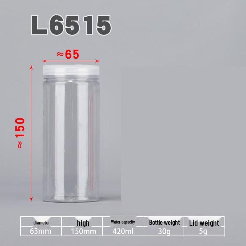 Yunrui Clear Round Plastic Food Storage Jar