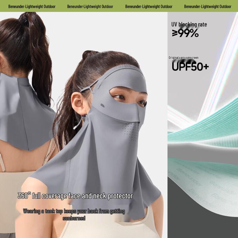 Beneath AL207 Lightweight Sun Protection Face & Neck Mask