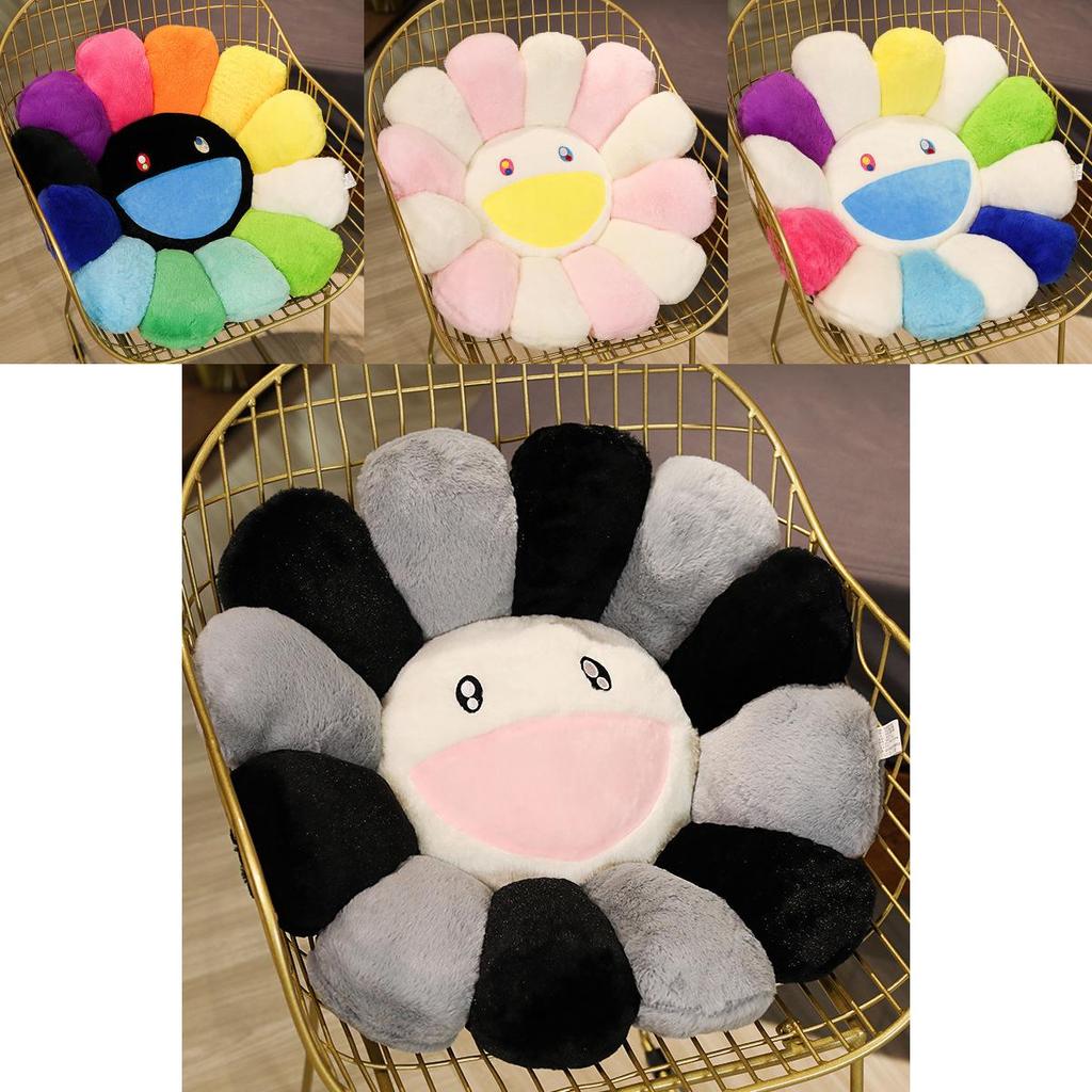Colorful Takashi Murakami Rainbow Flower Pillow Plush Soft Toy For Kids And Collectors