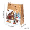 10pcs Drawstring Closure Gift Wrapping Bags Thicken Snowman Gift Bags  Party Decoration