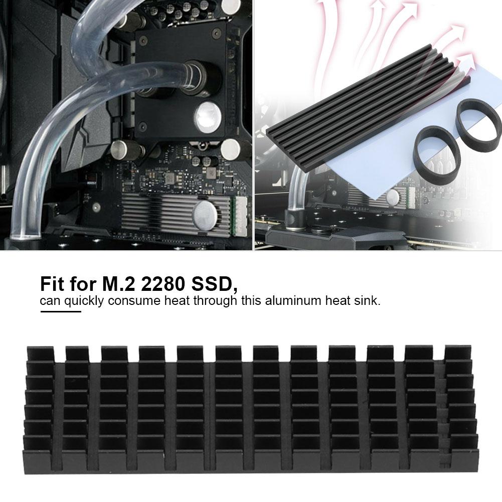 10pcs M2 3(P22*6*70 B) Aluminum Heat Sink Heatsink Fit for M.2 2280 SSD