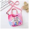 Labubu New Cartoon Canvas Shopping Bag Crossbody Bag Cute Little Girl Handbag Bag Travel Leisure Handbag