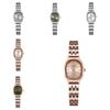 Damen-Ovale Grüne Uhr Mit Quarzwerk Und Wasserdichtem Design Für Modische Damen
