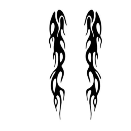 Autocolant universal DIY flacără vinil Decal impermeabil pentru mașina motocicletă rezervor de gaz impermeabil motocicletă flacără autocolant kit decalcomanii