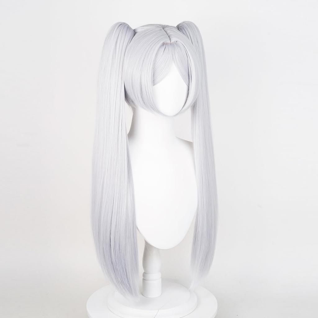 Pawpaw Freiren Wig, Fern Himmel Heiter, Cosplay Wig, High Temperature Resistant, School Festival Wig with Net (Freiren Wig)