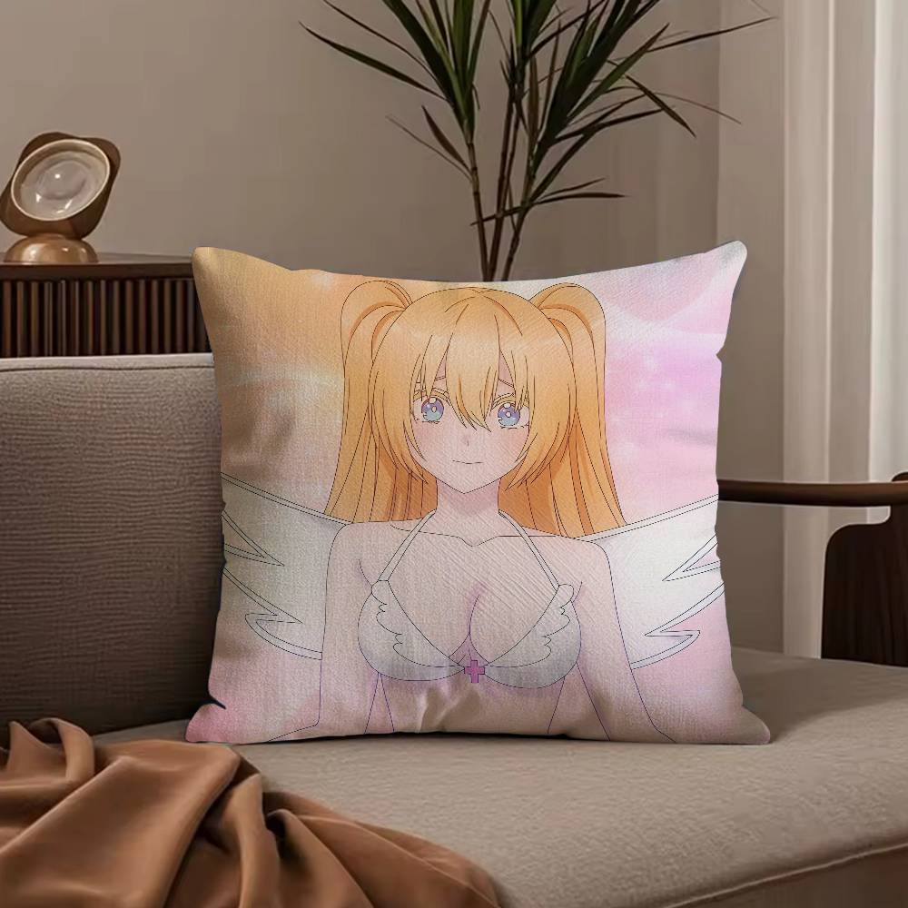Anime 2.5 D-Dimensional S-Seduction Pillow Case Anti-dustmite Pillowcase Invisible zipper silky short plush Sofa cushion cover