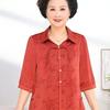 Grandma's Fashionable Summer Top - Mid-Age Seven-Point Sleeve Versatile Shirt