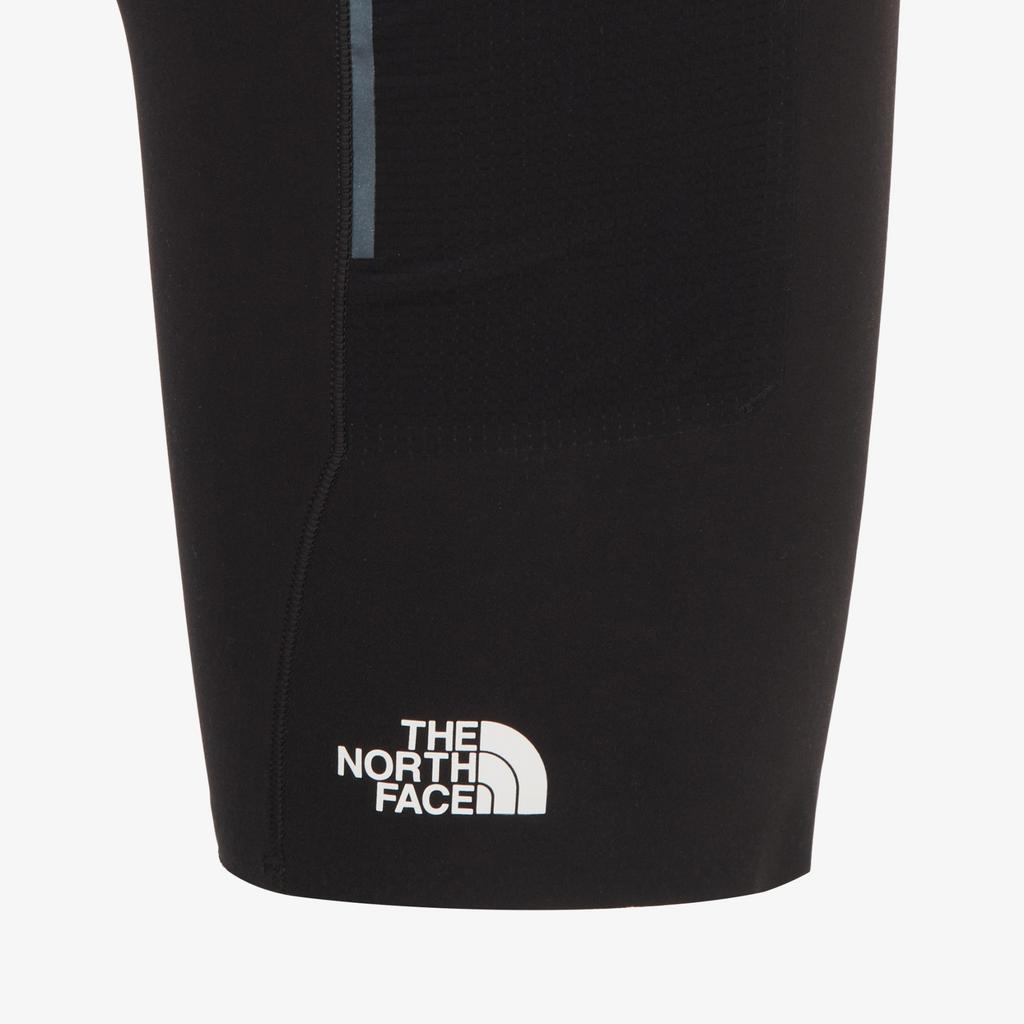 The North Face High Waist Logo Slim Fit Three-Quarter Casual Shorts Women shorts Black NF6KR40A