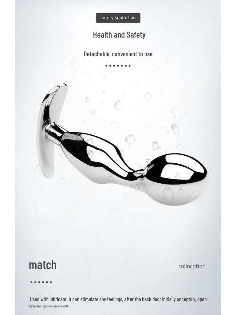 Kovová kotva anální zástrčka pro expanzi a SM hru