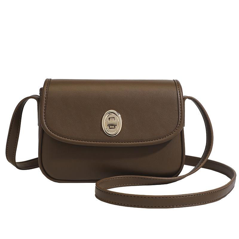 Lock popular bag 2025 summer new versatile flip square shoulder bag Korean version casual messenger small square bag