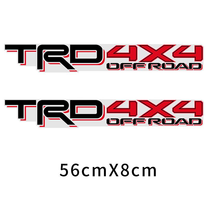Pickup Truck Sticker TRD4x4 Off-Road Sticker for Toyota Tacoma Tantu Body Modification Sticker 2-piece Set