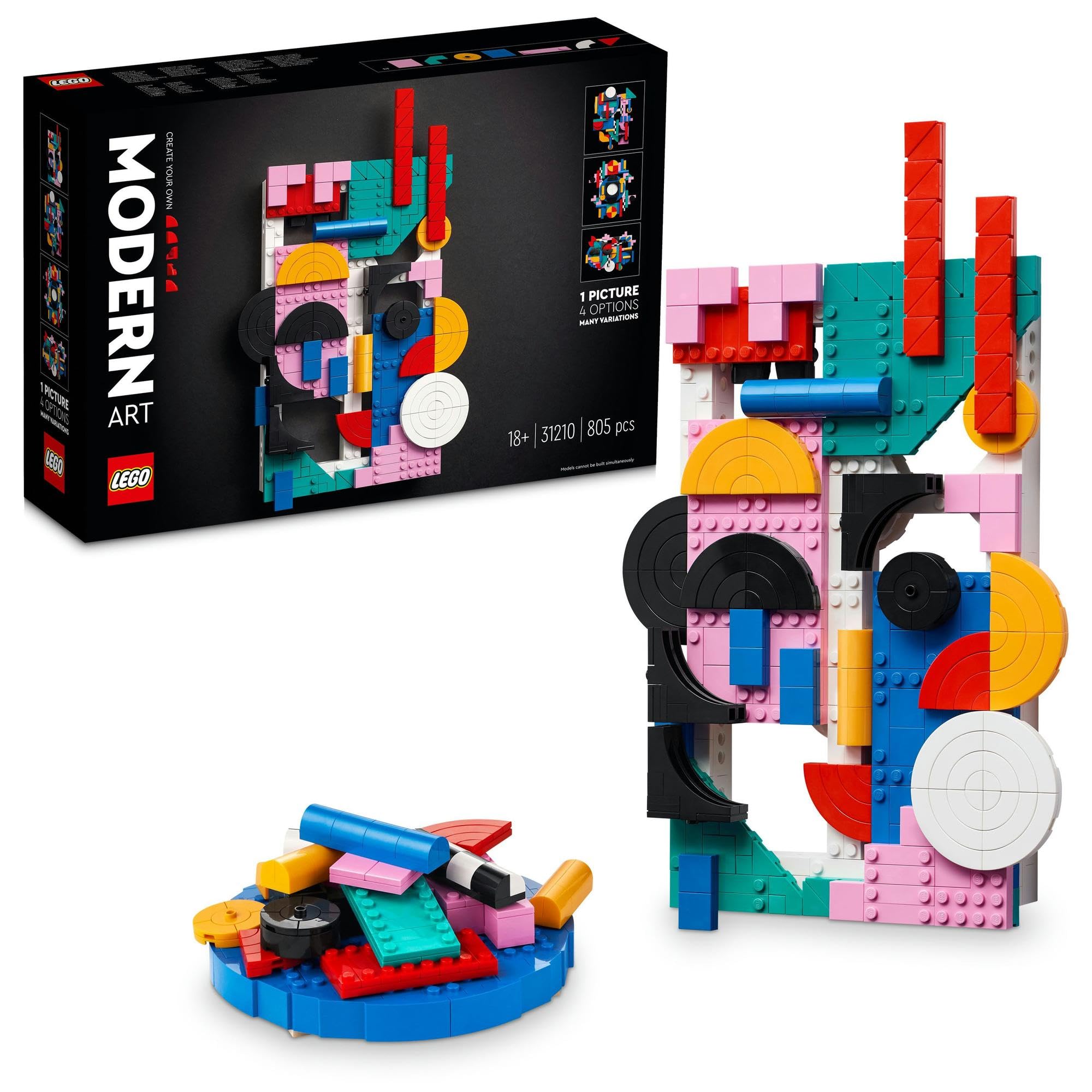 

LEGO Art Modern Art Set 31210, a toy block gift for boys, girls, and adults.