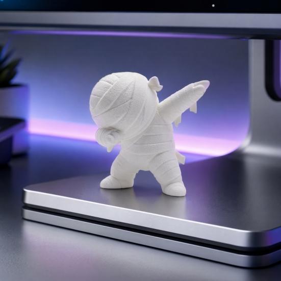 Mini Desktop Ornament, Bandage Texture Mummy Poses Shape Statue, Compact Size Figurine for Desk Car Workstation Decor