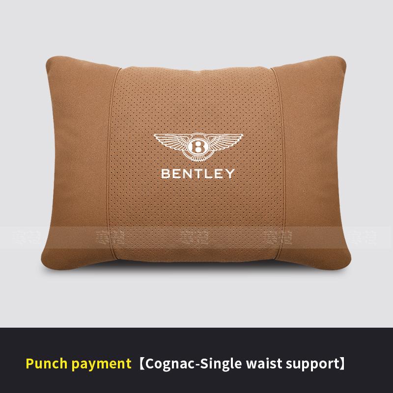 For Bentley Continental GT MULLINER Bentayga Flying Hurtling Spurlogo Car Headrest Neck Support Lumbar Cushion Soft Neck Pillow