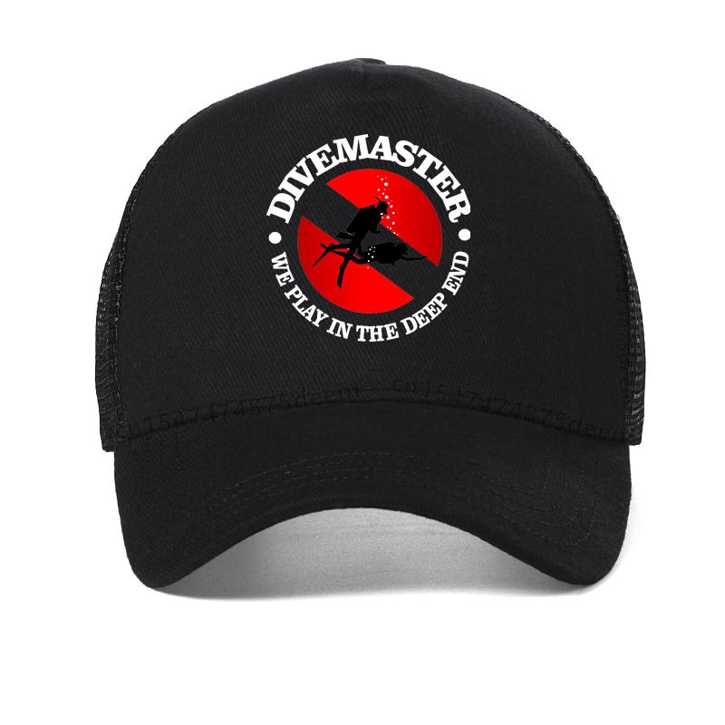 New The Divemaster Dive Men Baseball Cap fashion Unisex diving sunhat cool Mesh Breathable Trucker hat