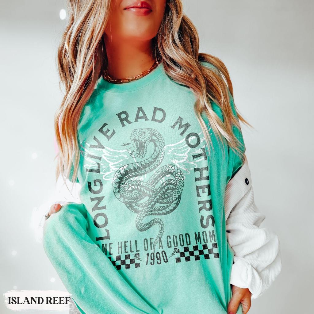 Rad Mom Shirt 90s Feminism Shirt for Mothers Day Gift for Mom Birthday Gift for Her New Mom GIft for Bonus Mom Step Mom Y2K Mom Momma Shirt