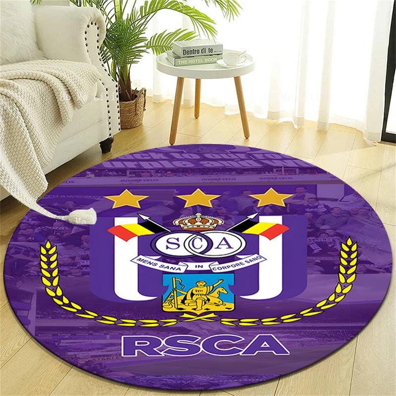 1pc Football Team (54) Design Printed Area Round Carpet for Bedroom Living Room Home Decor Rugs Mat Non Slip Mat Rug for Bedside