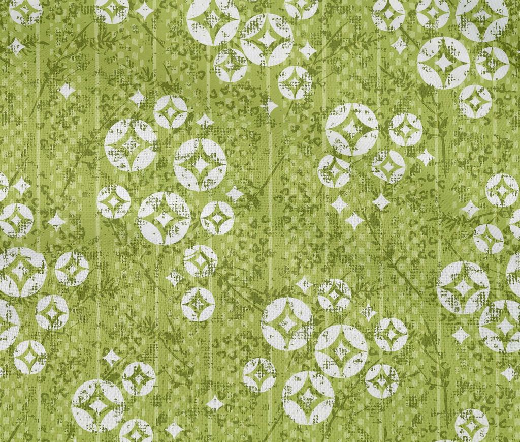 oneOone Cotton Flex Light Green Fabric Geometric & Floral Texture Diy Clothing Quilting Fabric Print Fabric By Yard 40 Inch