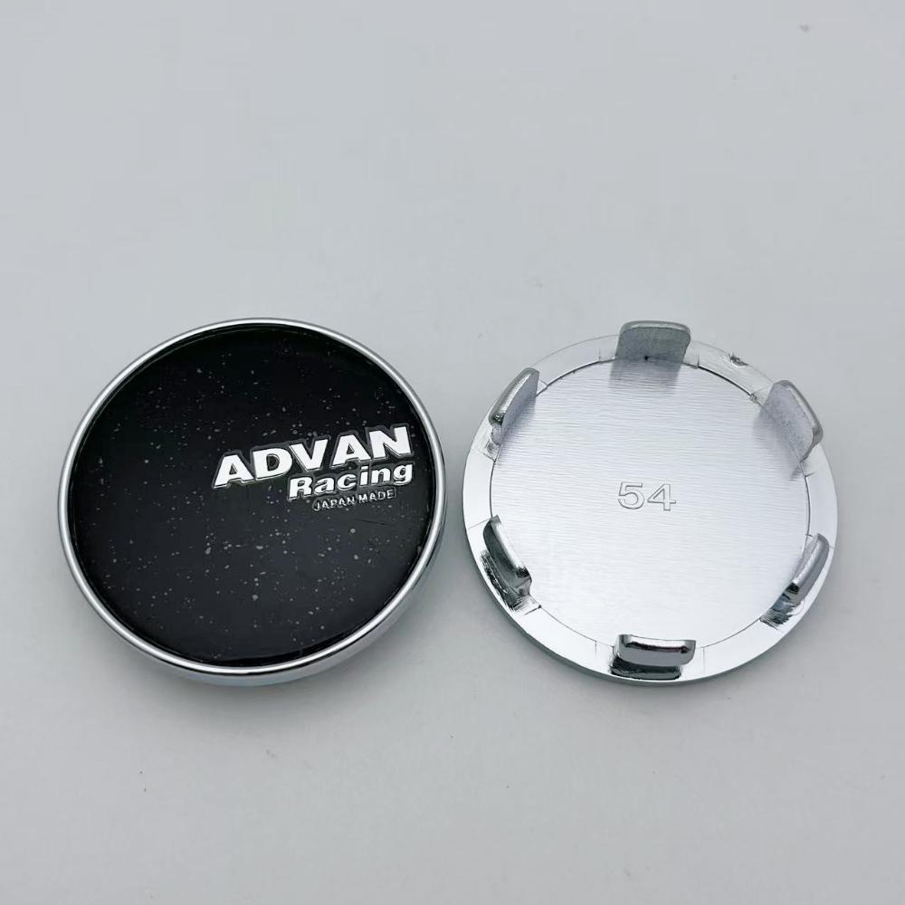 4pcs 54mm Advan Racing Logo Emblem Car Wheel Center Caps Car Accessories for Wheel Centre Cover Auto Rims Dust Cover Hubcaps