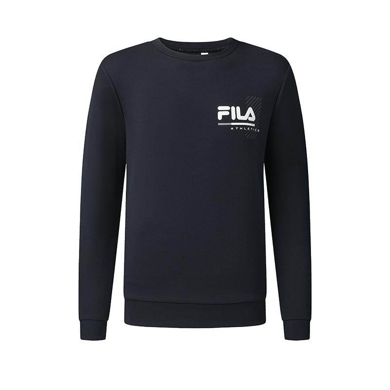 Fila Fitness Simple Fashion Casual Sports Versatile Comfortable Knitted Crewneck Sweatshirt Men Sweatshirt A51M541205FNV