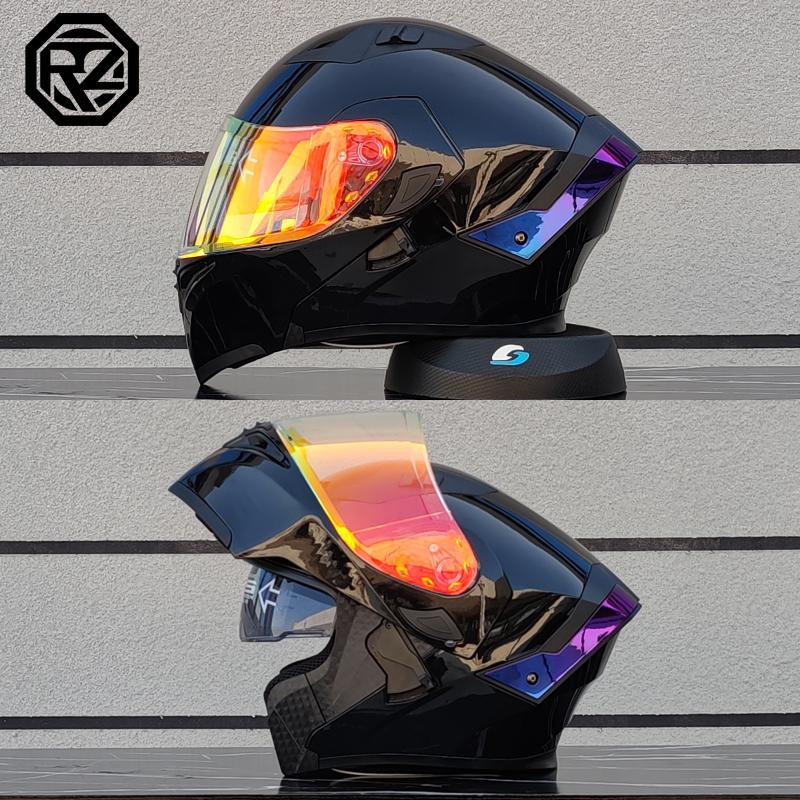 ORZ High Quality Modular Flip Helmet Double Lens Full Helmet Casco Para Motos Motorcycle Travel Half Full Helmet Casque Moto