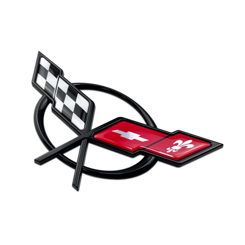For Chevrolet Corvette 60 Years Camaro Aveo Cruze Malibu Captiva Trax Niva Captiva 3D ABS Car Fender Rear Trunk Emblem Sticker