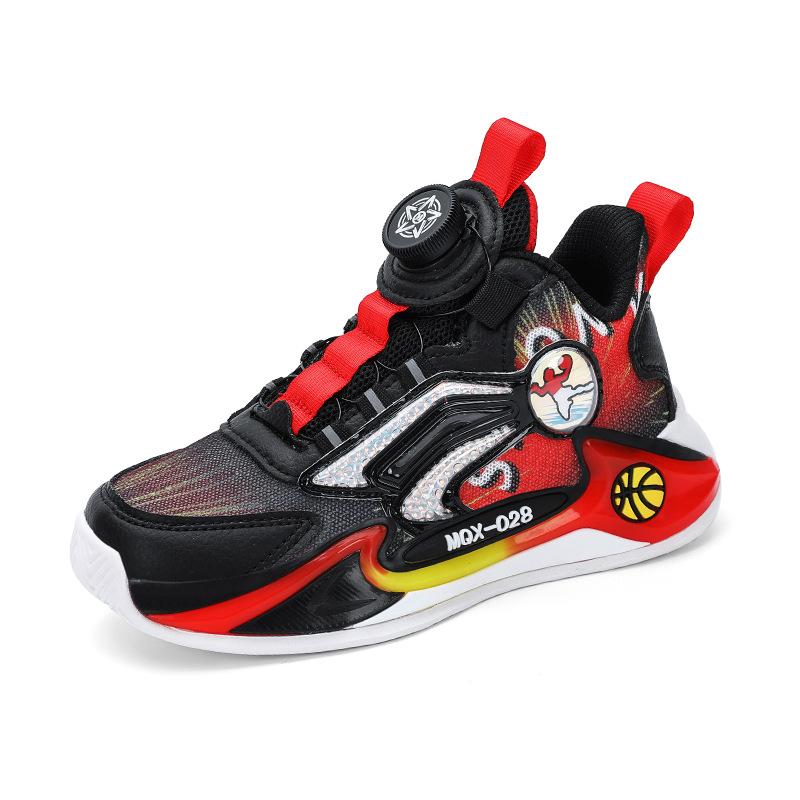 

Children s sports shoes summer new boys soft-soled breathable basketball shoes medium and older children s breathable running training shoes 40
