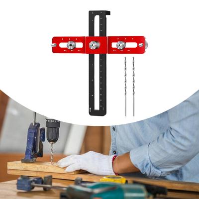 Foldable Cabinet Hardware Jig Template Tool Adjustable Punch Locator Drill Guide for DIY